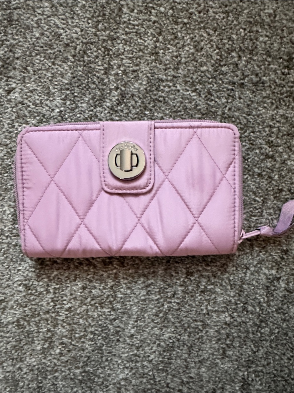 Vera Bradley Quilted Light Pink Zip Around Wallet